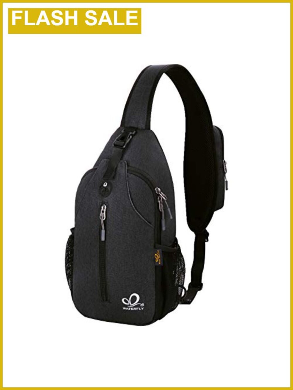 Crossbody Sling Backpack Travel Hiking Chest Bag Water Resistant Polyester